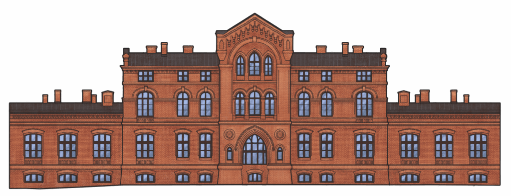 Szpital Fabryczny, ilustracja, autor Aleksandra Osińska