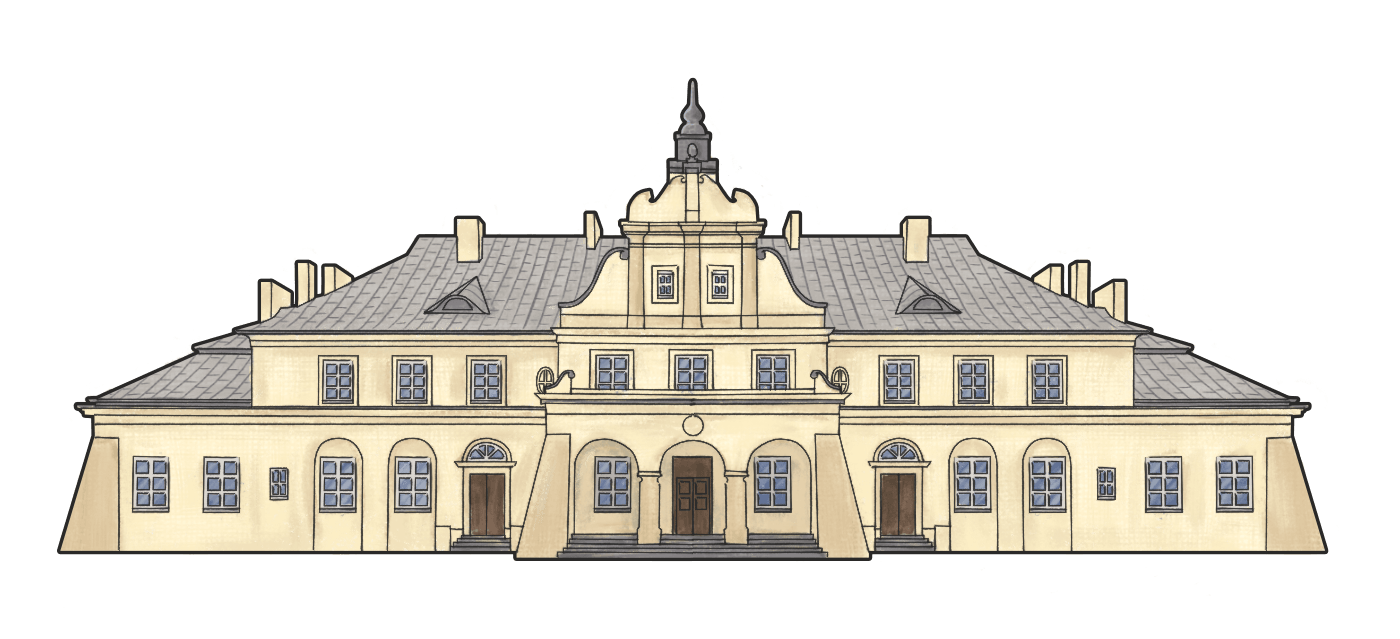 Dworzec kolejowy, ilustracja, autor Aleksandra Osińska