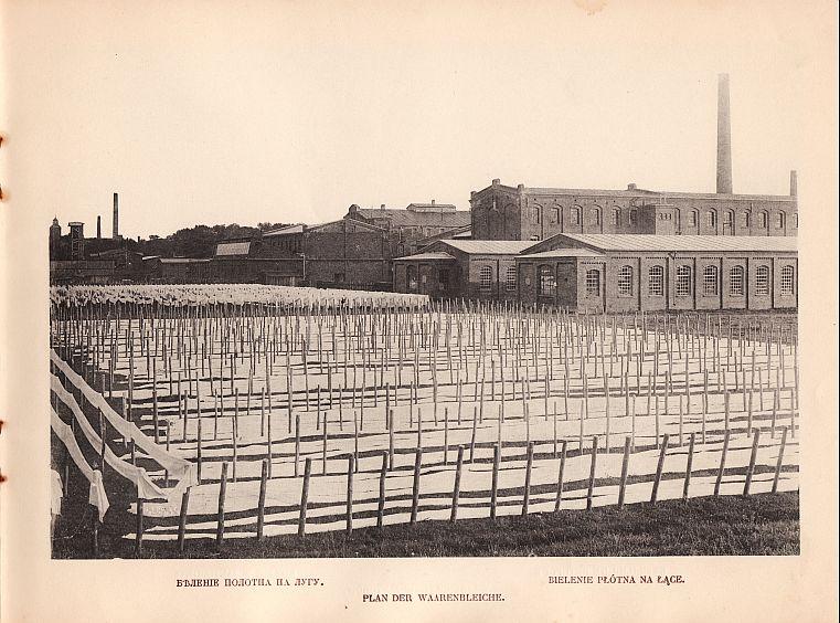 Foto 1 Bielenie płótna na łące, ok. 1900 r